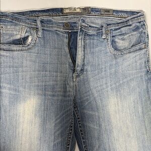 BKE Tyler 38x 32 Light Blue Denim Jeans